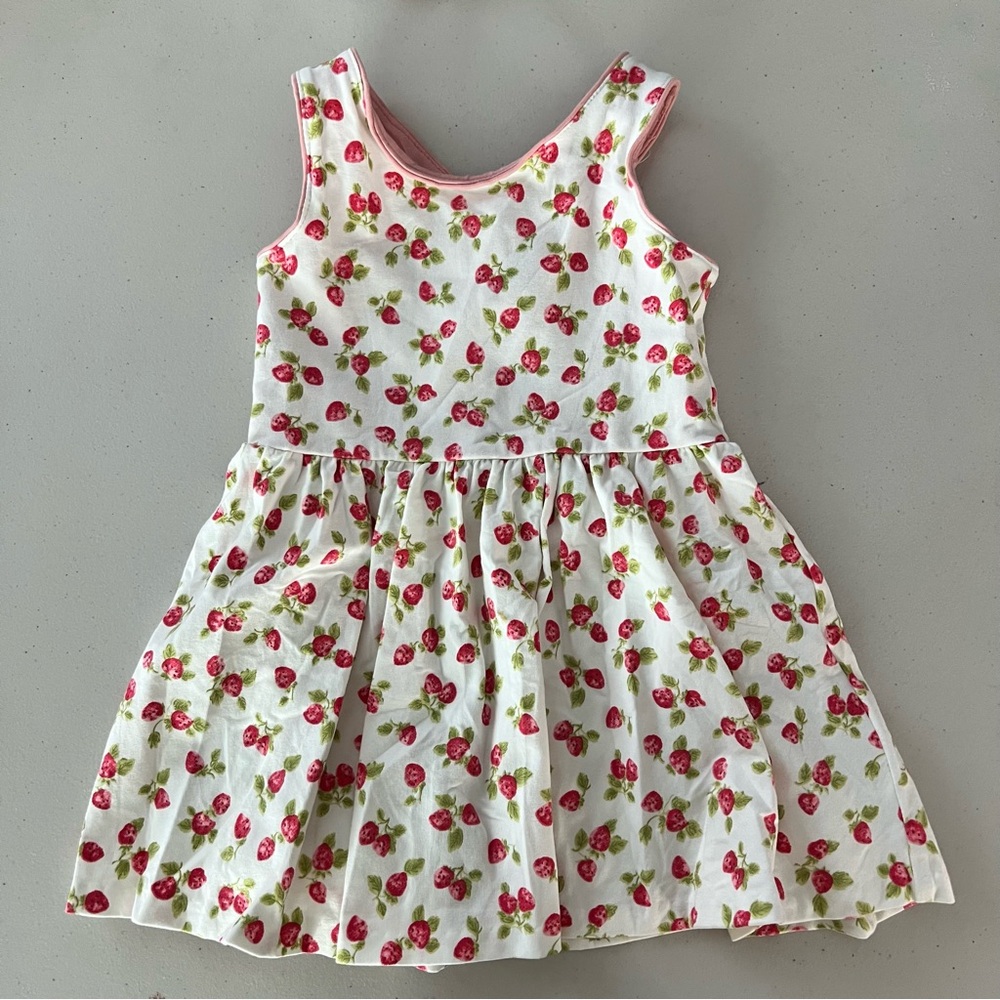 Ralph Lauren Strawberry Sleeveless Kids Dress